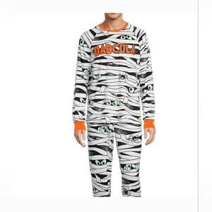 New Halloween Dadcula Mummy Men's Family Pajama Set, 2 pieces